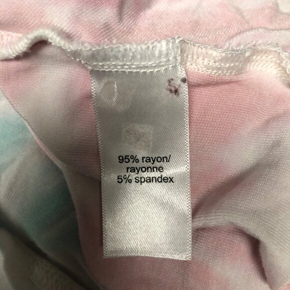 Maurices Tie Dye Top Womens Size XXL Short Sleeve Tie at Bottom Comfy Tee - Picture 6 of 9